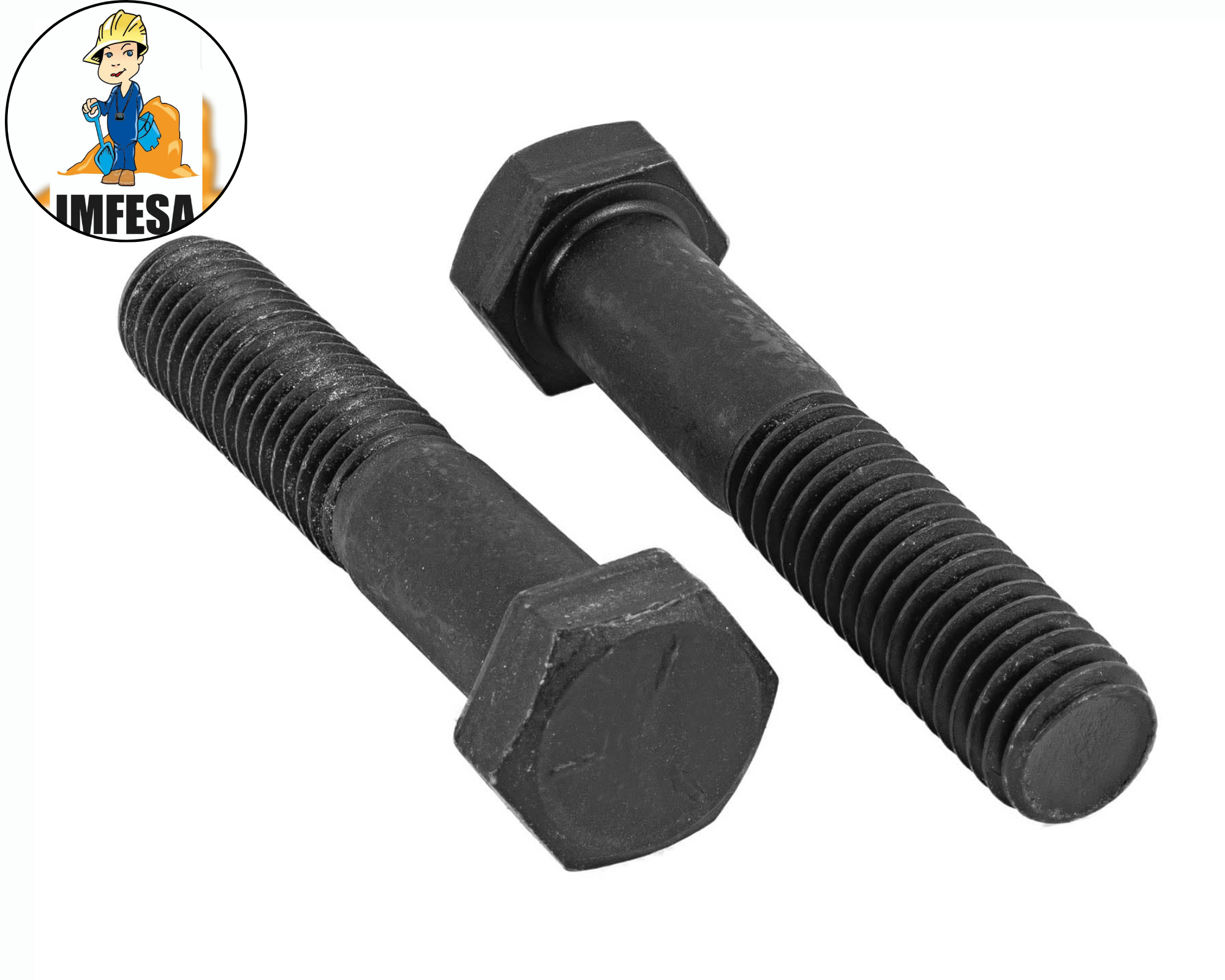 Bolsa con 20 tornillos 1/2&#34; x 2-1/2&#34; de acero, grado 5